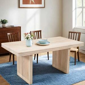 Hailey Wooden Dining Table In Natural Oak