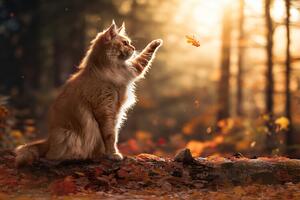 Photography Autumn Cat, Marcel Egger