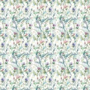 Voyage Maison Cirsium Printed Cotton Fabric Damson