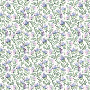 Voyage Maison Ettrick Printed Cotton Fabric Heather Cream