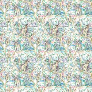 Voyage Maison Whinlatter Printed Cotton Fabric Teal