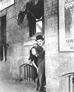 Art Photography Charlie Chaplin, Paulette Goddard, 1936, (35 x 40 cm)