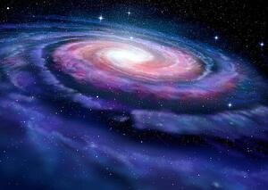 Art Photography Spiral galaxy, illustration of Milky Way, alex-mit, (40 x 30 cm)