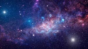 Art Photography Background of galaxy and stars, mik38, (40 x 22.5 cm)