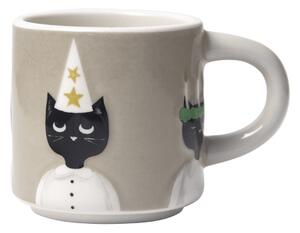 Pluto Design Christmas cats cup Grey-white-black