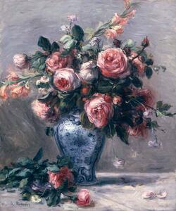 Pierre Auguste Renoir - Fine Art Print Vase of Roses, (33.3 x 40 cm)