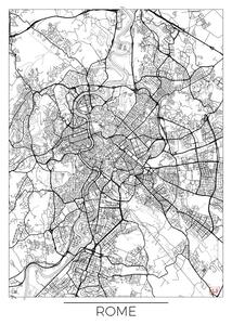 Map Rome, Hubert Roguski, (30 x 40 cm)
