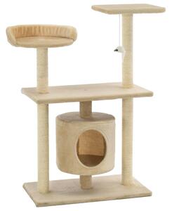 Cat Tree with Sisal Scratching Posts 95 cm Beige
