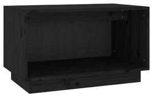 TV Cabinet Black 60x35x35 cm Solid Wood Pine