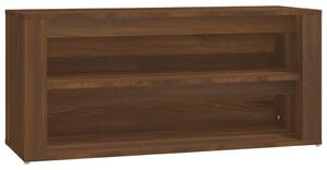 Shoe Rack Brown Oak 100x35x45 cm Engineered Wood