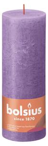 Bolsius Rustic Pillar Candles Shine 4 pcs 190x68 mm Vibrant Violet
