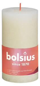 Bolsius Rustic Pillar Candles Shine 4 pcs 130x68 mm Soft Pearl