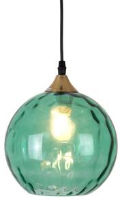 Holländer Lucca pendant light 1-bulb glass lampshade green