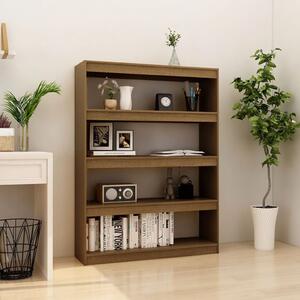 Book Cabinet/Room Divider Honey Brown 100x30x135.5 cm Solid Pinewood