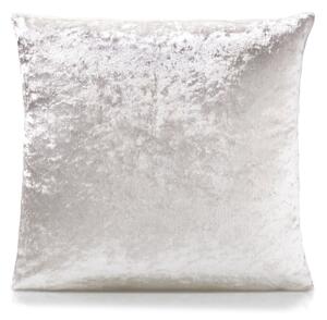 Crushed Velvet Filled Cushion 18x18 Cream