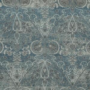 Linda Barker Home Jaipur Printed Cotton Fabric Saphire