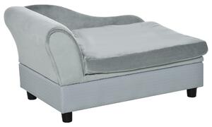 PawHut Pet Chair with Storage for Small Dogs, Cat Sofa with Soft Cushion, Light Blue, 76 x 45 x 41.5 cm Aosom UK
