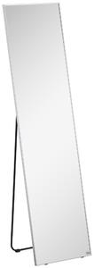 HOMCOM Full Length Wall Mirror w/ Anti-Slip Pads for Bedroom, Hallway or Lounge, 160 x 40 cm, Black Aosom UK