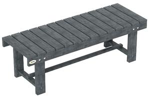 Outsunny 2-Seater Garden Wooden Bench, Grey
