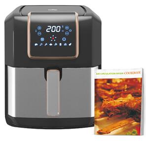 HOMCOM 6.5L Air Fryer, 1700W Air Fryer Oven with Digital Display, Adjustable Temperature, Timer & Nonstick Basket for Oil Aosom UK