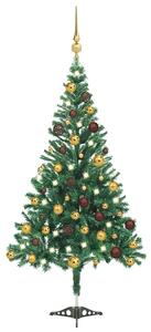 Artificial Pre-lit Christmas Tree with Ball Set 120cm 230 Branches