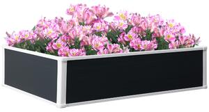Outsunny Garden Raised Bed Planter Grow Containers for Outdoor Patio Plant Flower Vegetable Pot PP 120 x 90 x 30 cm