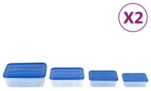 Food Storage Container with Lid 16 pcs PP