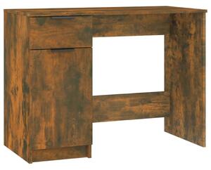 Desk Smoked Oak 100x50x75 cm Engineered Wood