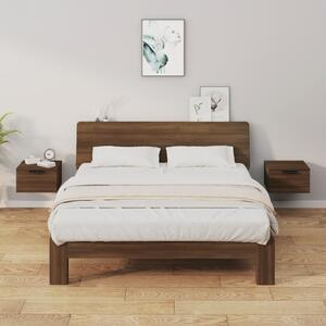 Wall-mounted Bedside Cabinets 2 pcs Brown Oak 34x30x20 cm