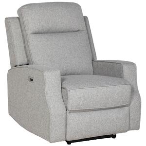 HOMCOM Electric Recliner Armchair, Recliner Chair with Adjustable Leg Rest, USB Port, Grey Aosom UK