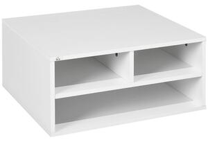 HOMCOM Three-Compartment Printer Storage Cabinet - White Aosom UK