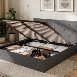 Emma Ottoman Bed Super King - 180 x 200cm - Dark Grey