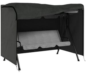 Outsunny Patio Swing Shelter: Waterproof Oxford Canopy for Outdoor Seating, Dark Grey, Ample Coverage Aosom UK