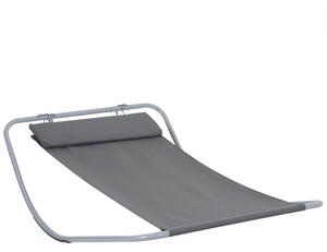 Outsunny Single Rocking Bed Hammock-Grey