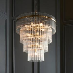 Vogue Langdon Art Deco 16 Light Adjustable Chandelier