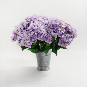 Pack of 6 Artificial Purple Hydrangea Bush