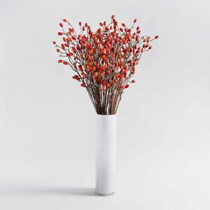 Artificial Red Rose Hip Stem