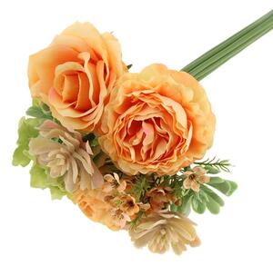 Artificial Orange Floral 52cm Bundle