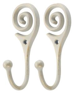 Ivory Vintage Twist Hooks