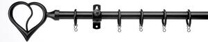 Amore Extendable Metal Curtain Pole with Rings