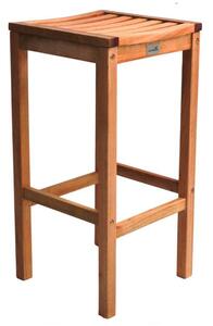 Marfa Natural Wooden High Stools Without Back In Pair