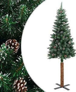 Aurelia 150cm PVC Christmas Tree With Real Wood and Snow - Green