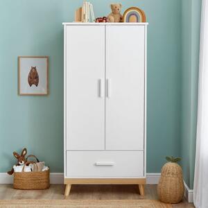 Mona Nursery Wardrobe, White