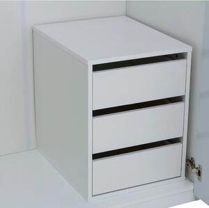 Italian Wooden Chest Of 3 Drawers In Matt White