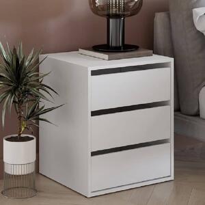 Ionia Wooden Chest of 3 Drawers In Matt White