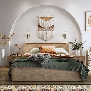 Ionia Wooden Double Bed In San Remo Oak