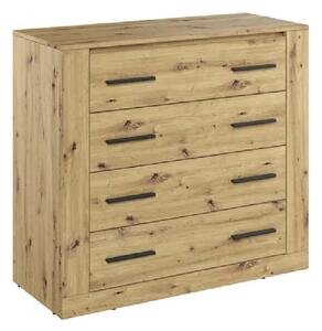 Ionia Wooden Chest of 4 Drawers In Artisan Oak