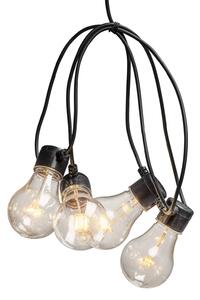 LED string lights filament amber 5-bulb