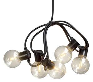 LED string lights filament amber 10-bulb