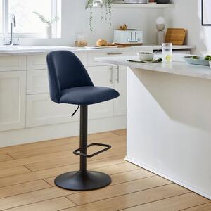 Delaney Adjustable Height Barstool, Velvet